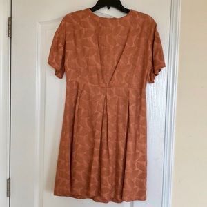 Zara Orange Short Sleeve Dress
